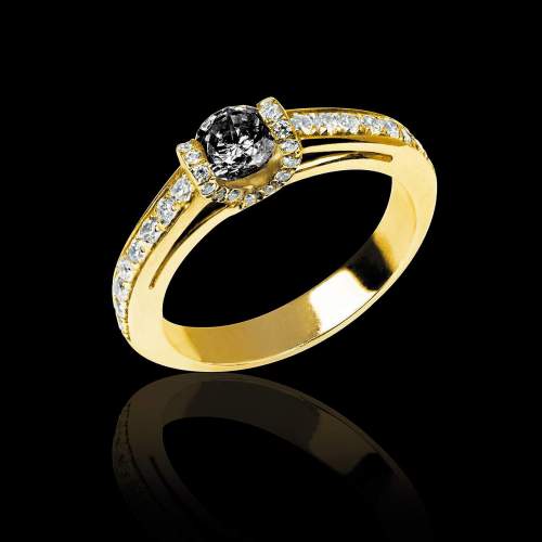 Hera Black Diamond Engagement Ring
